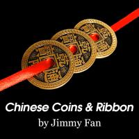 Chinese Coins and Ribbon by Jimmy Fan