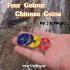 Four Colour Chinese Coins(Gimmicks and Online Instructions) by J.C Magic